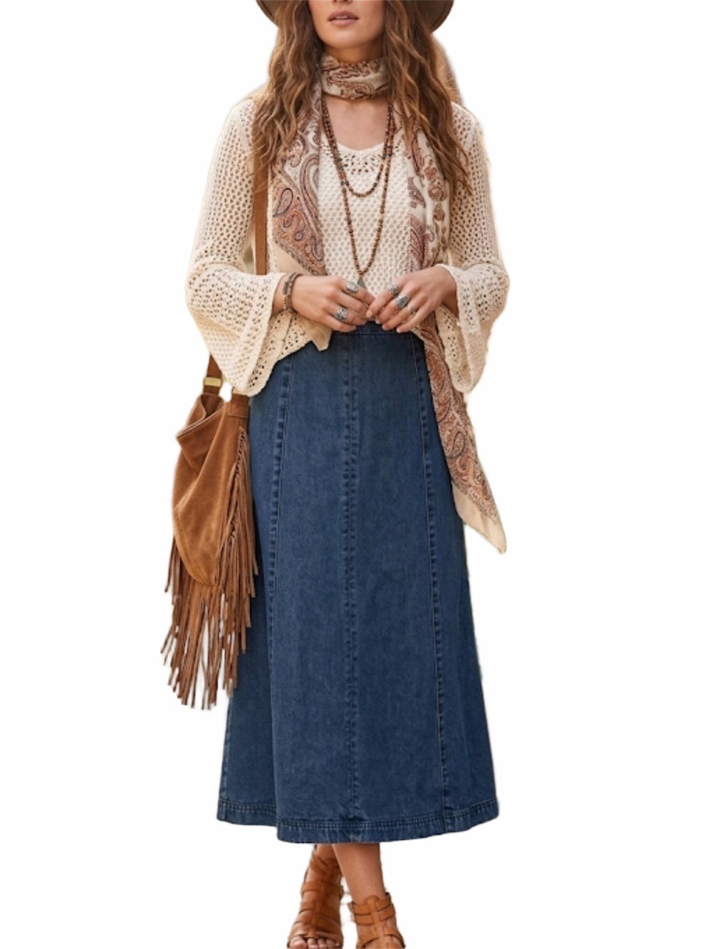 Vintage Blue Denim A-Line Skirt Women’s Size 2/4 (See Measurements) Lizwear